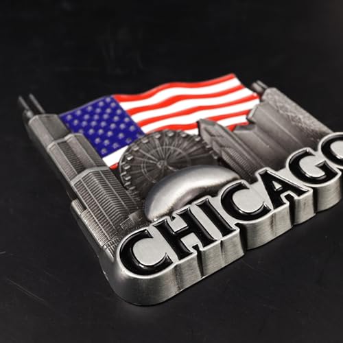 Imán Decorativo Chicago Skyline 2.75 x 2.75 Pulgadas miniatura 5