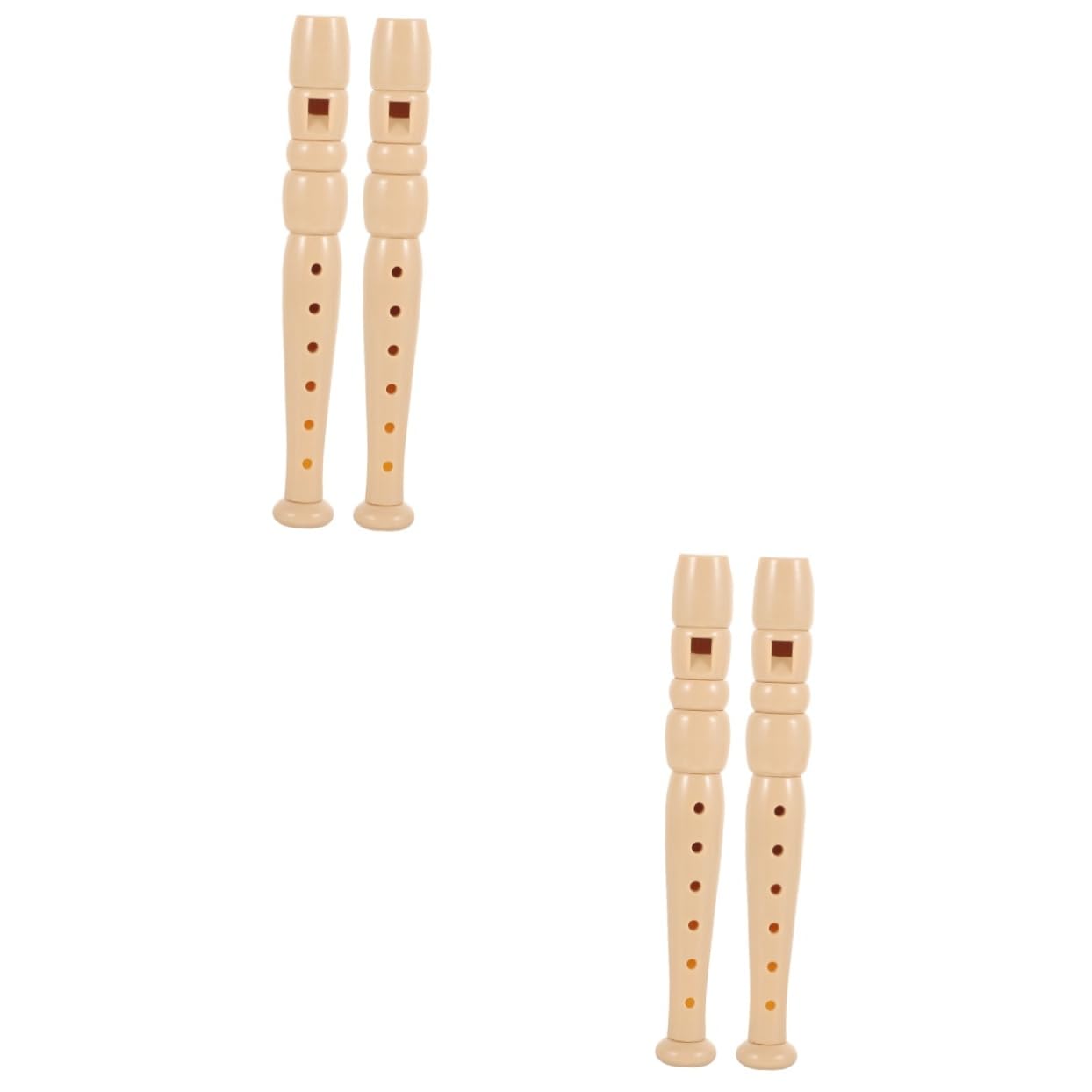 SUPVOX 2sets Beginner Clarinet Wind Instrument 6-hole Boys and Girls Clarinet Plastic Student Flute Fun Music Present 2pcs*2