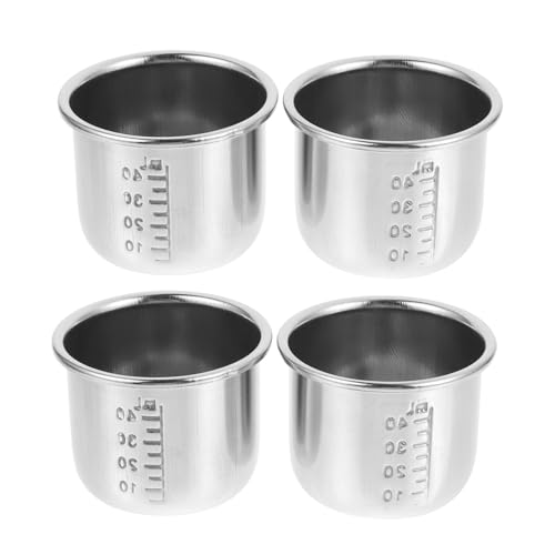 VICASKY 4 Pezzi Tazze Dosatrici Acciaio Inossidabile Utensili Multifunzionali per Misurazioni Farmaci Ospedale e Resistente Corrosione e da Usare