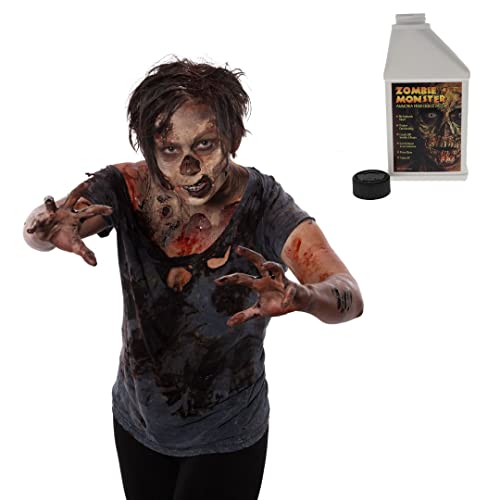 Fx Zombie Ammonia Free Liquid Latex (2 Pack) For Halloween Costume, Zombie, Vampire, Monster Make Up & Dress Up, Special Effects, Parties And Cosplay, Face And Body Latex Paint #TOP2