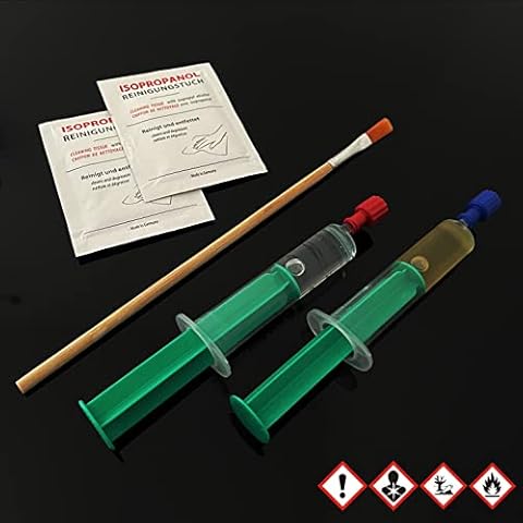 Nubsi Juego de reparación de lunas de capota descapotable, adhesivo para luna trasera Cover