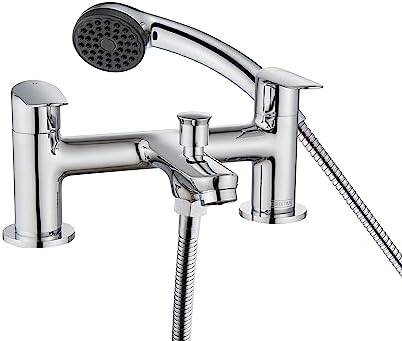 Modern Monobloc Bath Shower Mixer Tap Bathroom Tub Filler Brass Faucet Handset - View #3