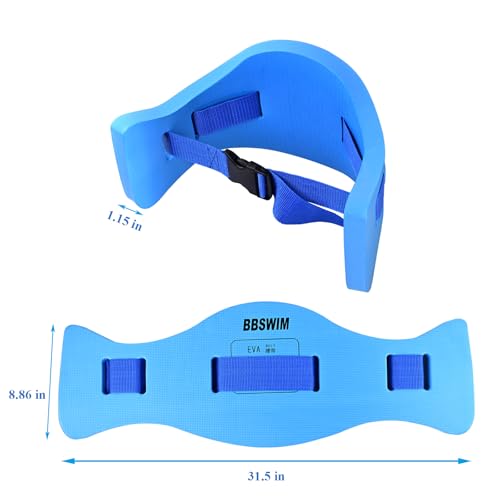 EVA Swimming Flotation Exercise Belt Foam Back Floating Belt with Adjustable Strap for Pool Aquatic Fitness Buoyancy Belt Swimming Belt for Pool, Low-Impact Workout