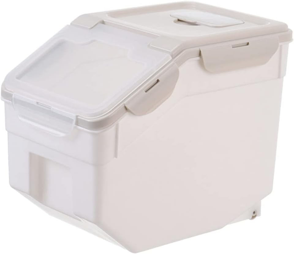 Happyyami Pet Dry Food Dispenser Can Lids Dog Snacks for Small Dogs Grain Pet Food Storage Bin Dog Food Dispenser Airtight Pet Food Storage Containers Bird Dispenser Puppy Cat Food Boxed