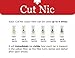 Cut Nic 4 Hole Disposable Cigarette Filters (300 Filters) Including 1 Travel CASE