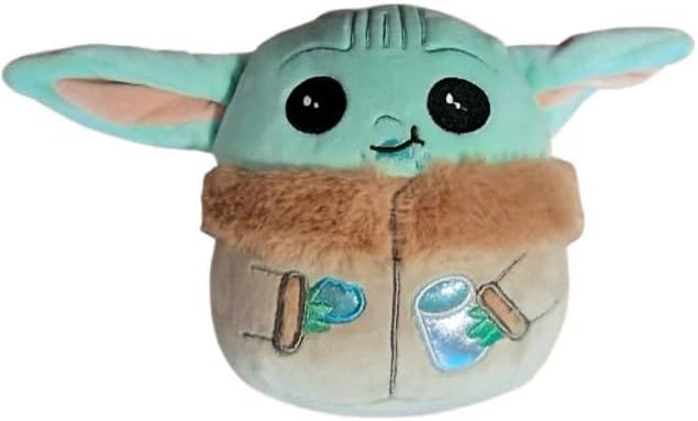 Squishmallows 6.5 Star Wars Baby with Cup Collectible Soft & Squishy Food Stuffed - Add to Your Squad - Gift for Kids, Girls & Boys