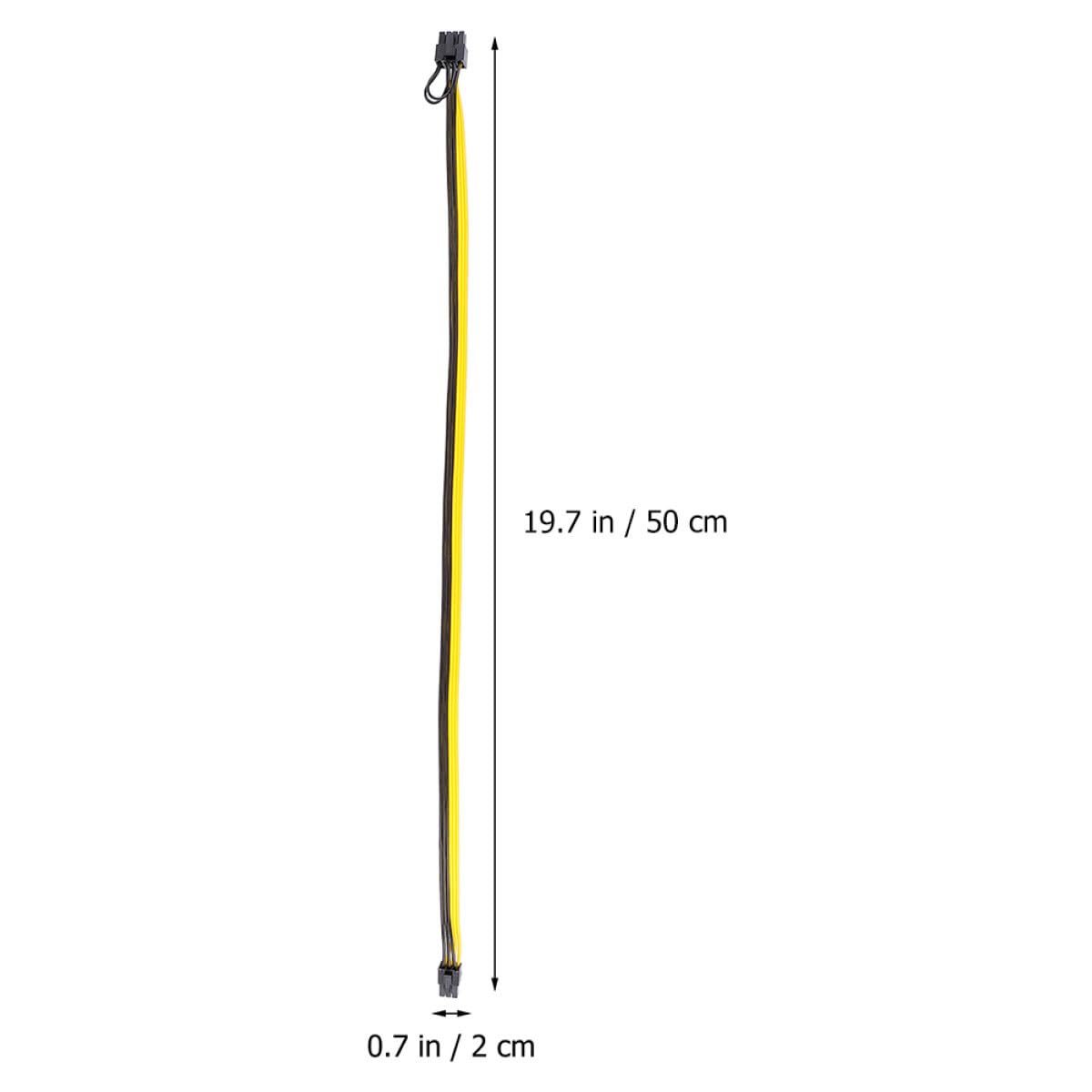 SHINEOFI Netzteil Gpu Mining Adapter 6-pin zu 8-pin Kabel aus Verzinntem Kupfer für Stabile Stromversorgung und Ersatz Defekter Kabel im Server und Computer Bergbau