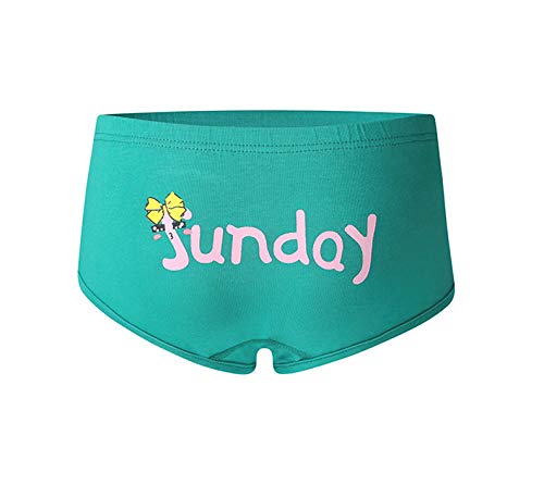 Bestsmile Roupa íntima infantil para meninas pequenas calcinhas para bebês dias da semana calcinhas