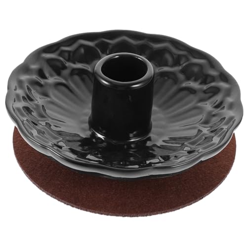 STOBOK 1 セット 陶器ベースの香皿 パロサントホルダー 仏具 蓮の香立て 魔術用品 ール・ウードのお香 金属製香炉 アンティーク香炉 スティック用のお香立て セージのお香立て テーブル用