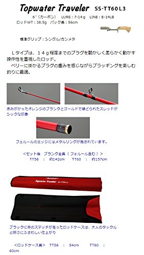 スミス(SMITH LTD) スーパーストライク グリップレス トップウォータートラベラー SS-TT60L3/B. 2枚目