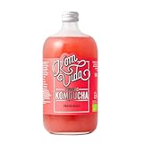 Kombucha Komvida Frutos Rojos - Bebida Ecológica de Té fermentado, Probióticos Naturales, Sin Pasteurizar, Baja en calorías 750ml