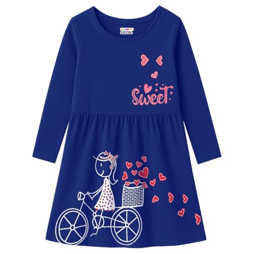 Image of Kuchipoo Girls Full Sleeves Cotton Dress - Pack of 3