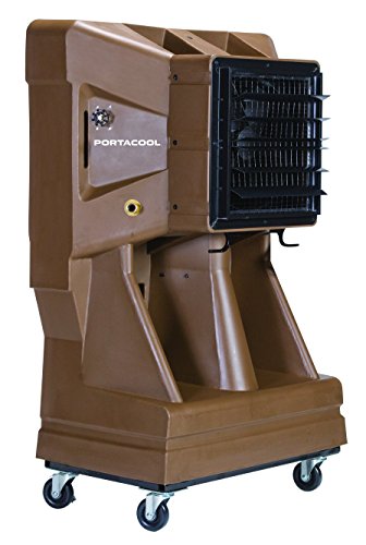 Portacool PACJS1600 Jet Stream 1600 Portable Evaporative Cooler with 1000 Square Foot Cooling Capacity, 4000 CFM, Sienna
