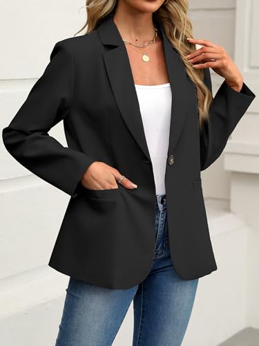 ELLEVEN Women's Blazer Business Casual Lightweight Suit - Long Sleeve Slim Fit Work Office Jacket with Pockets3