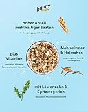 bunnyNature RennmausTraum Expert - Alleinfuttermittel für Rennmäuse - Nager-Futter Mix mit Vitaminen, Power-Ingredients & Mehlwürmern - 500g