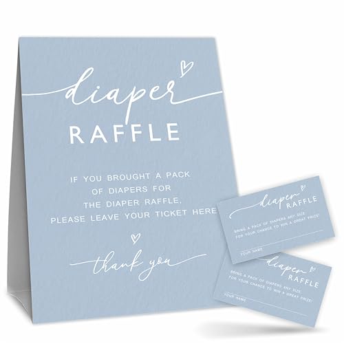 Billets de tombola fête prénatale bleu pour animer sans stress une annonce de bébé ou jeu A02