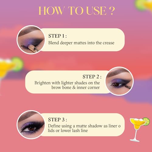 Image of Glam21 Eye Spirits Eyeshadow Palette | Highly Pigmented Matte & Shimmer Shades | Blendable & Crease-Proof Formula | Long Lasting Eye Makeup Palette | 18gm, Mojito-02