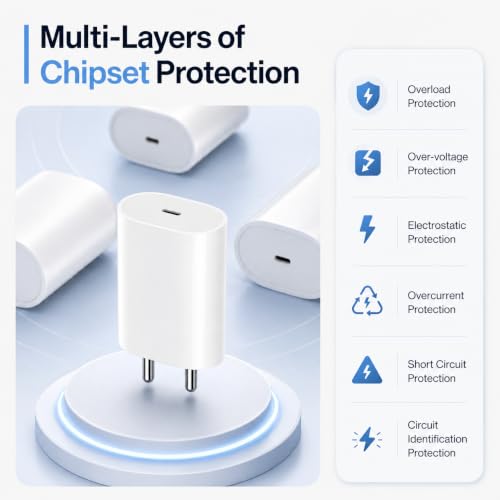 Image of 45W [Original BIS Certified] Type C PPS Fast Charger Adapter for Nothing /CMF Phones | Compatible with Nothing Phone 4b /4a /3a /2a /3 /2 /Pro /Plus /Lite /CMF Phone 1 /2 Pro & More with 1 Year Warranty
