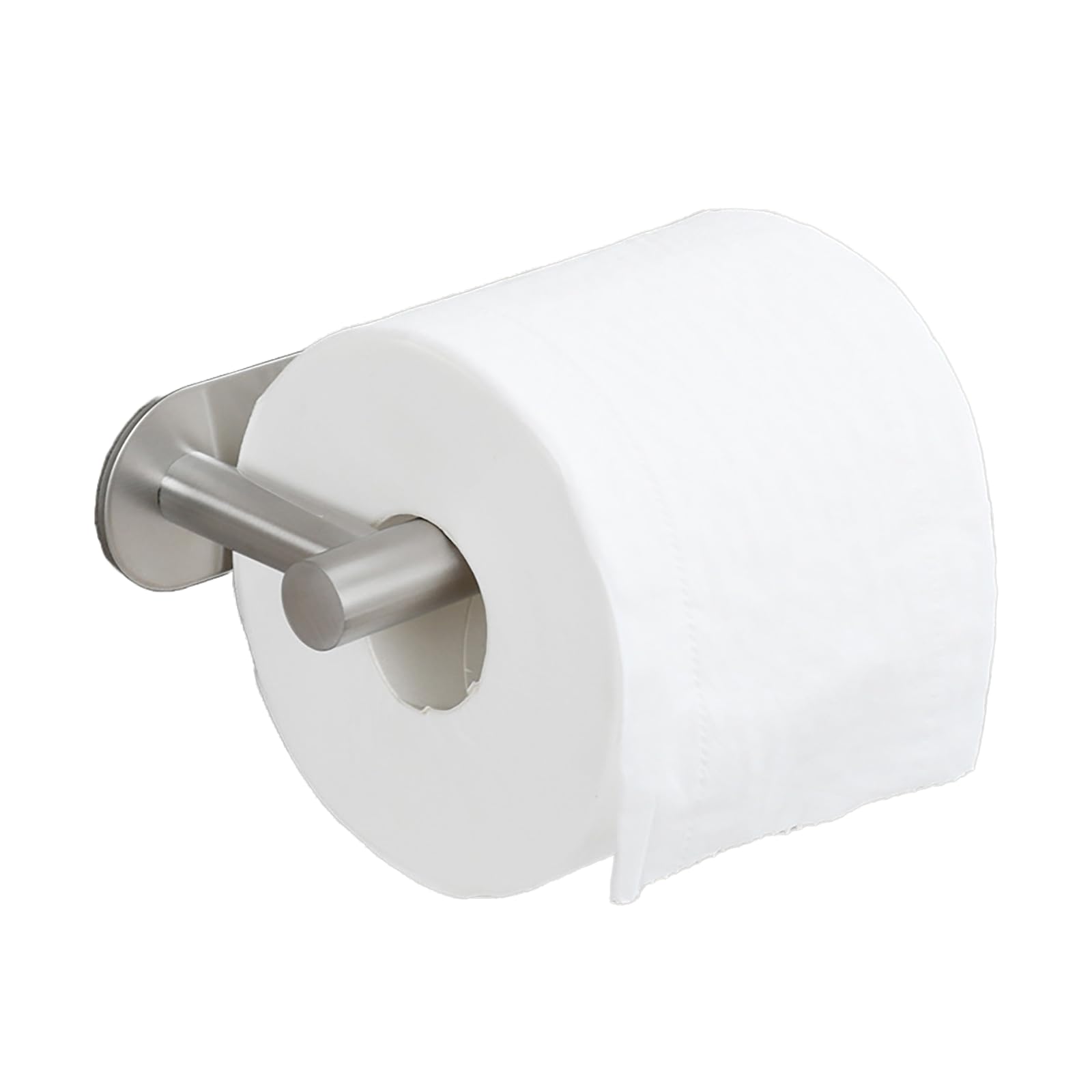 Portarotolo In Acciaio Inox Senza Foratura - Per Bagno E Cucina, Design Moderno