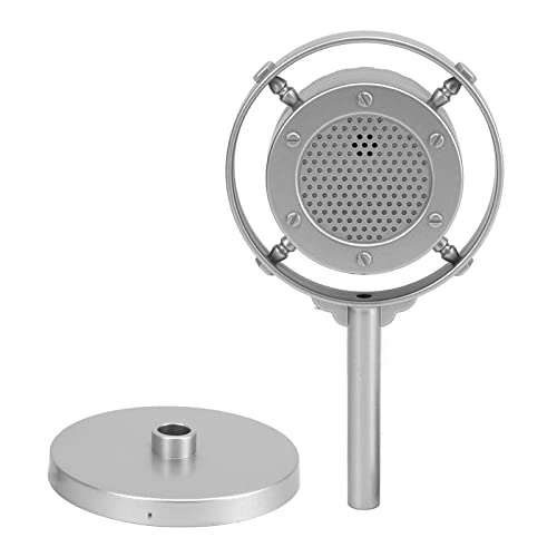 Keenso Modèle D'accessoire de Microphone Vintage Classique pour Faire Semblant de Jouer, Micro en Plastique Léger pour la Décoration de la Pièce, Parfait pour Les Prises de Vue de Fêtes de Vacances,