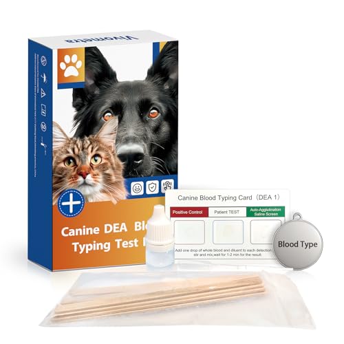 Image of Canine Dog Blood Typing Test Kit for DEA1 Detection | At-Home Dog Blood Type Test with Free Stainless Steel ID Tag