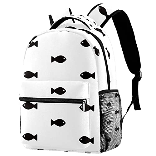 Sac à dos de voyage baleines et bateau multicolore pour homme et femme voyageant léger