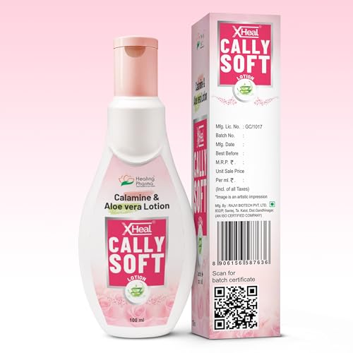 Image of Healing Pharma - XHeal Cally Soft Calamine Lotion For Skin Itching Body With Aloevera - 100ml