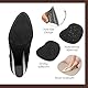 UKOFEW 4 Stück Anti Rutsch Sohle,25x10cm Schuhsohlen Protektoren,Gummisohlen zum Aufkleben,Rutschhemmung und Geräuschreduzierung,für die Meisten Schuhsohlen Geeignet(Schwarz)