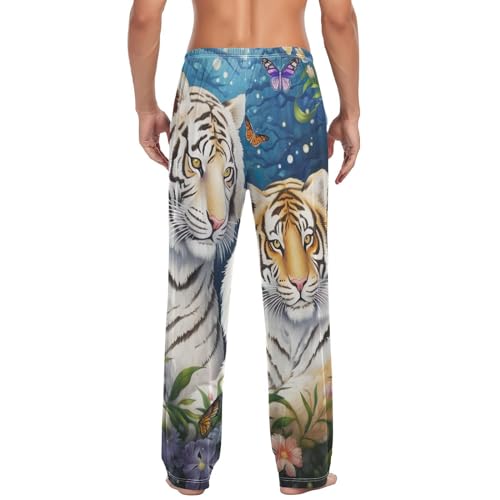 Men's Funny Frogs Printed Pajama Pant with Pocket S H0202363