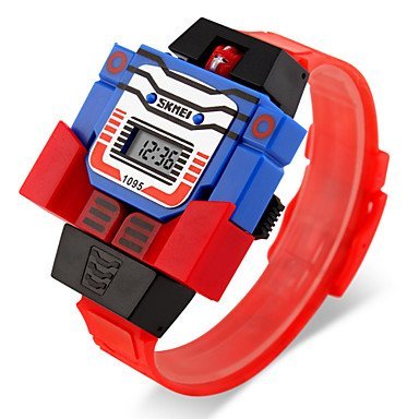 Kid's Digital Toy Watch Assembly Transformer Robot...