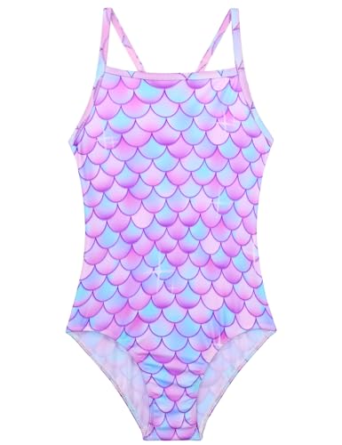Image of Girls Swimsuits One-Piece Bathing Suits Multicolor Kids Sport Summer Beach Swimwear for 2-10 Years Old