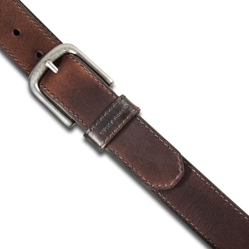 Image of Lucky Brand Men's Jeans Leather Belt| Classic| Casual| Dress| Everyday| American Heritage| Genuine Leather| Metal Buckle