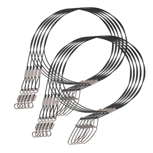 Hemoton cable acero 50 cm para pesca 10 pcs miniatura 1