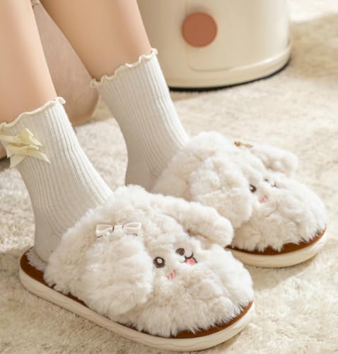 Cute Animal House Slippers for Women Soft Fuzzy Slip on Indoor Outdoor Slippers Bedroom Shoes Cozy Funny Gifts Female Male2