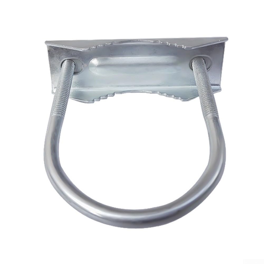 Pince de mât d'antenne résistante à la rouille - Kit de fixation pour tuyaux de 2,5 à 4,6 cm - Support de montage en U pour radio radio TV - Antenne cellulaire et radio jambon (F)