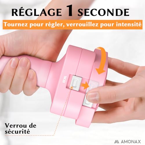 Amonax Haltères Réglables Femme, Paire, 1-2,3 kg / 1-5 kg, 4 en 1/5 en 1 – vue 2