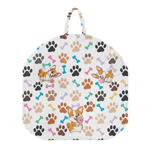 KUIFORTI Paw Prints Recliner Covers for Large Recliner Cute Puppy Recliner Covers for Recliner Chair Recliner Covers for Baby Comfortable Soft Snug Fitted Baby Lounger Slipcover