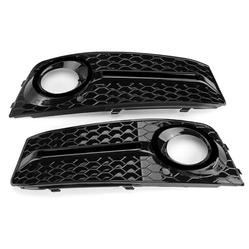 Rejilla antiniebla delantera para A4 B8 2009-2011, cubierta de parachoques en cromo negro