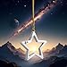 Silver Star Shaped Stainless Steel Keychain Clip Carabiner Snap Hook Holder Star Carabiner Key Holder with Key Chain Rings