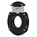 XIKAR Enso Cigar Cutter, Synchronized Double-Guillotine Stainless Steel Blades, Planetary Gear System, Black