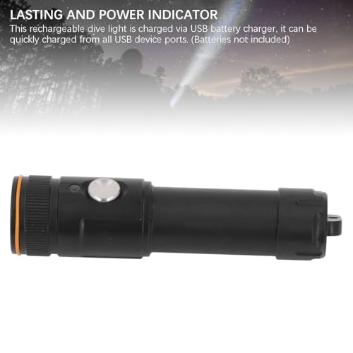 Luz de buceo impermeable 5000LM IP68 de aleación de aluminio para exploración subacuática 3
