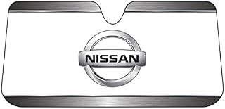 Plasticolor 003708R01 Nissan Logo Accordion Style Car Truck SUV Front Windshield Sunshade