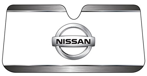 Plasticolor 003708R01 Nissan Logo Accordion Style Car Truck SUV Front Windshield Sunshade