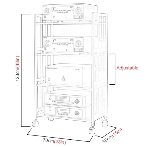 Support HiFi réglable résistant aux vibrations pour ranger vos composants audio