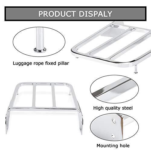 Motorcycle Solo Seat Sissy Bar Rear Luggage Rack For Suzuki Intruder Volusia Vl800 2001-2011, For Boulevard M50 2005-2009 And For C50 2005-2011 #TOP2
