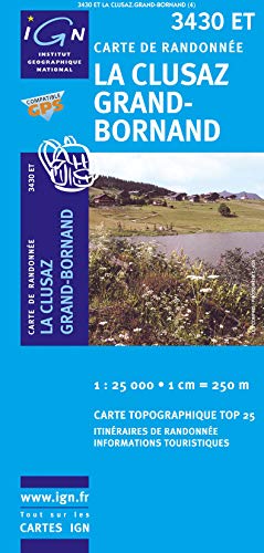 La Clusaz / Grand-Bornand: IGN.3430ET (Ign Map)
