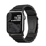 NOMAD Black Steel Band for Apple Watch 44mm/42mm | Black Hardware