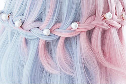 Brown Dyed Pink Blue Short Bob Synthetic Hair Wigs Makeup Party Cosplay Lolita Japanese Sweet Natural Female Wigs