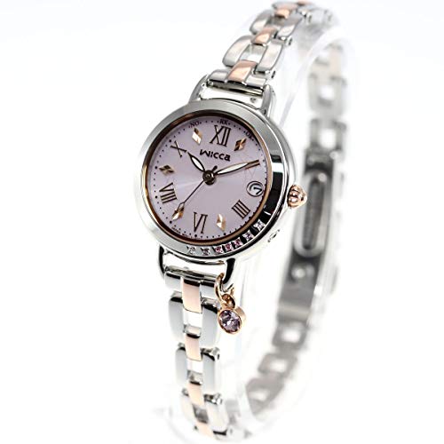 CITIZEN ウィッカ wicca ブレスライン インターネット 限定モデル ソーラーテック 電波時計 腕時計 レディース KL0-839-91