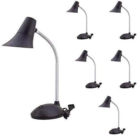 MarsLG Anti-Glare 5 Watt LED Desk Lamp with On/Off Toggle Switch, Pack of 6 Lamps, 2408WHx6 (Case Quantity - 6 Lamps)